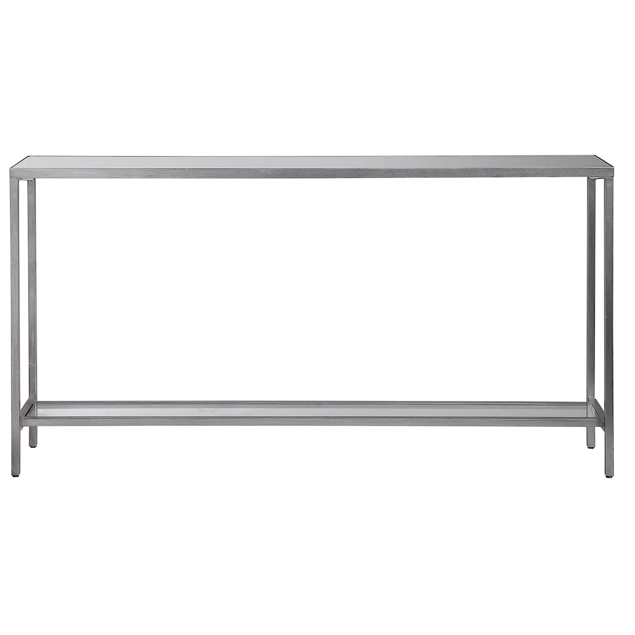 Uttermost Accent Furniture - Occasional Tables Hayley Silver Console Table