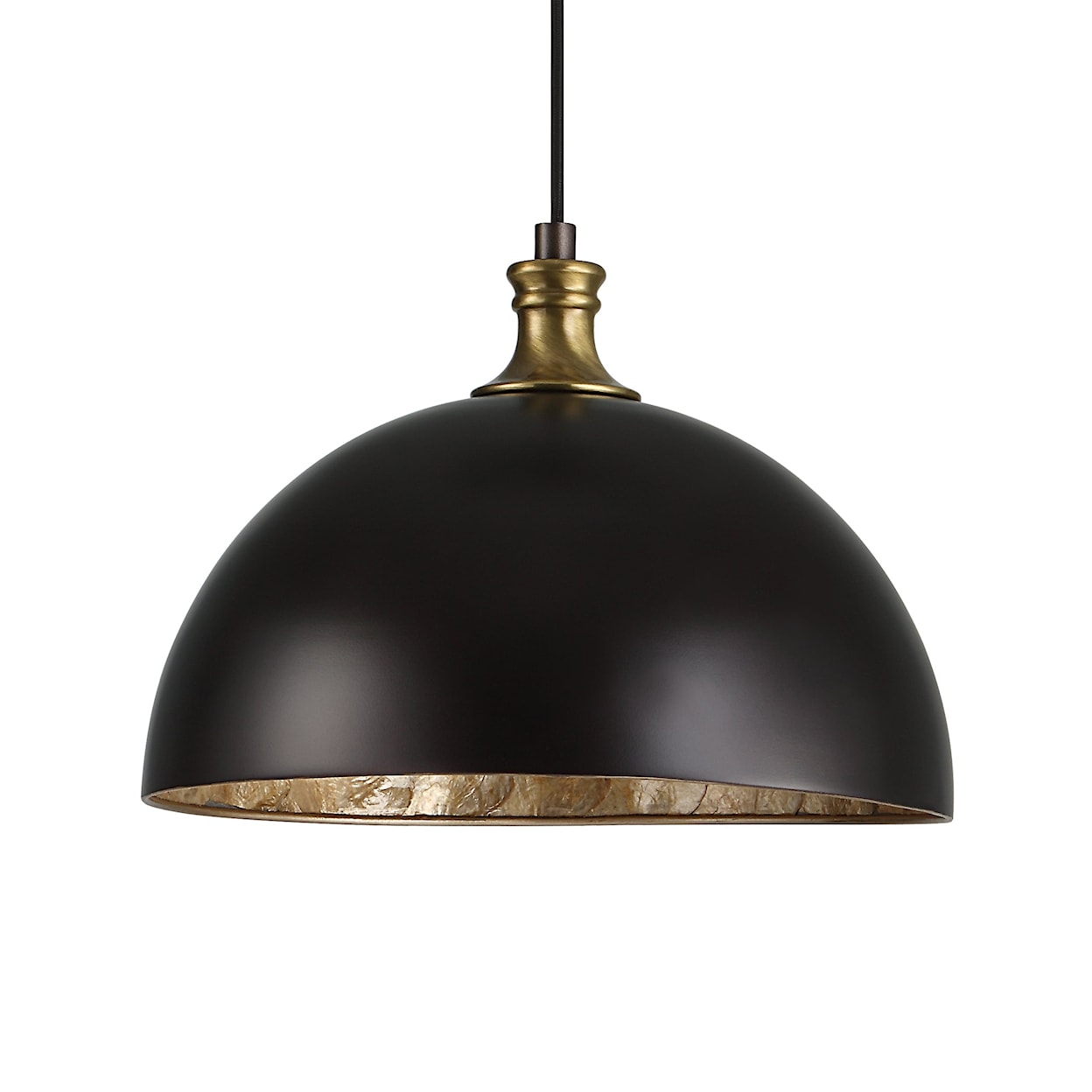 Uttermost Lighting Fixtures - Pendant Lights Uttermost Placuna 1 Light Bronze Pendant