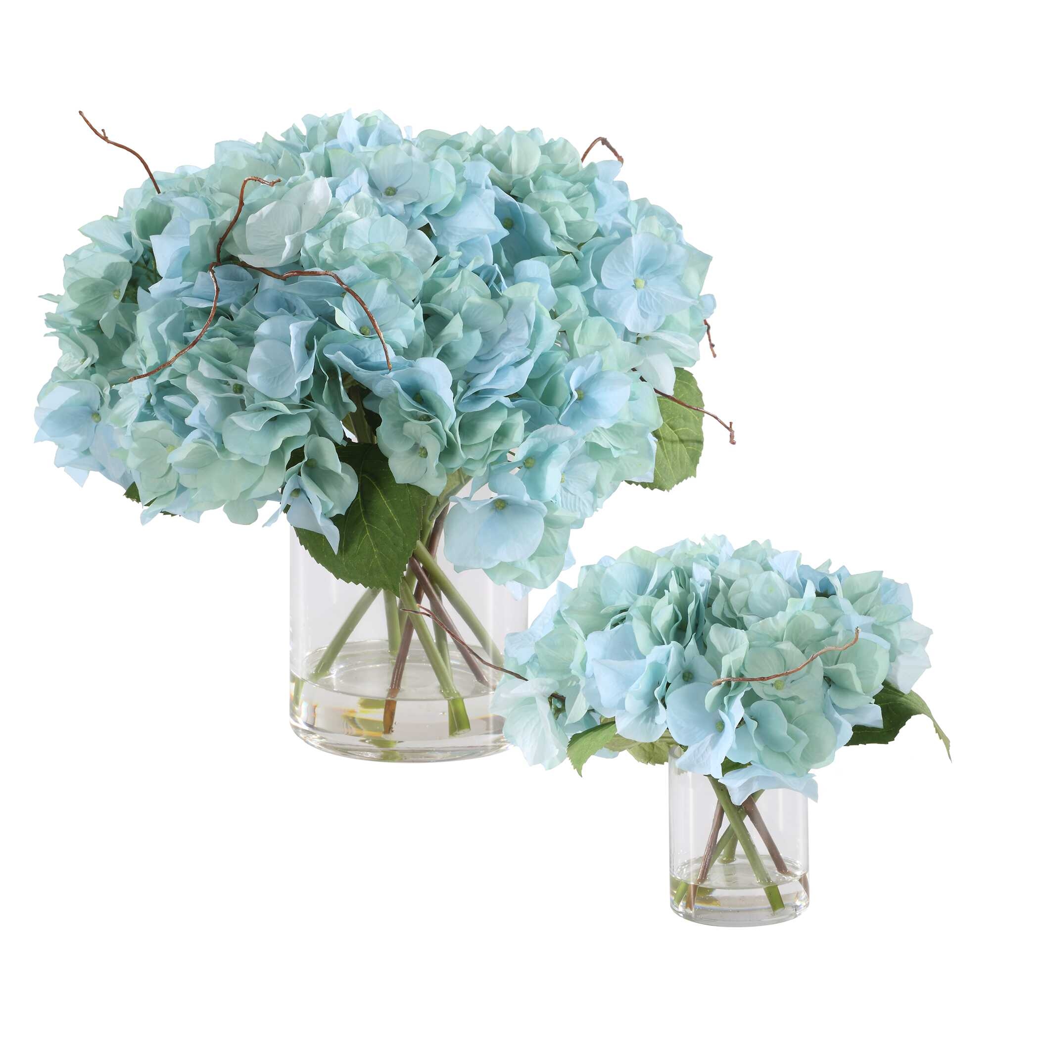 Tranquil Blooms In Glass Vases