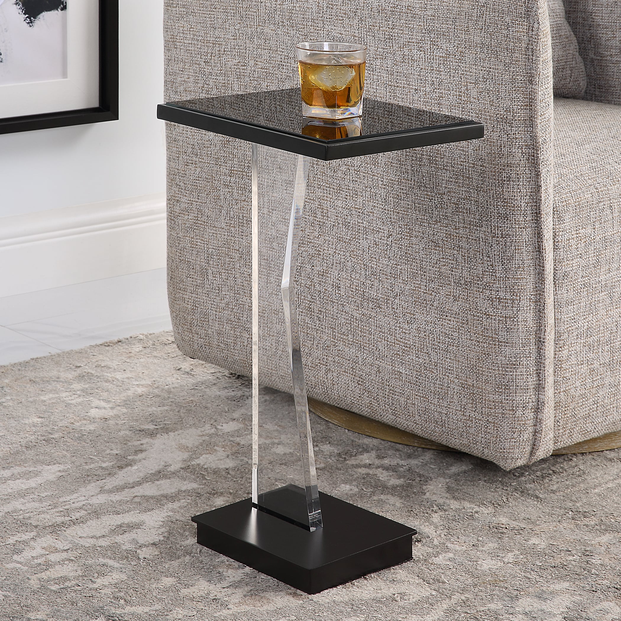 Uttermost Angle Angle Contemporary Accent Table
