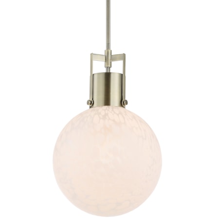 Huch 1 Light White Glass Pendant