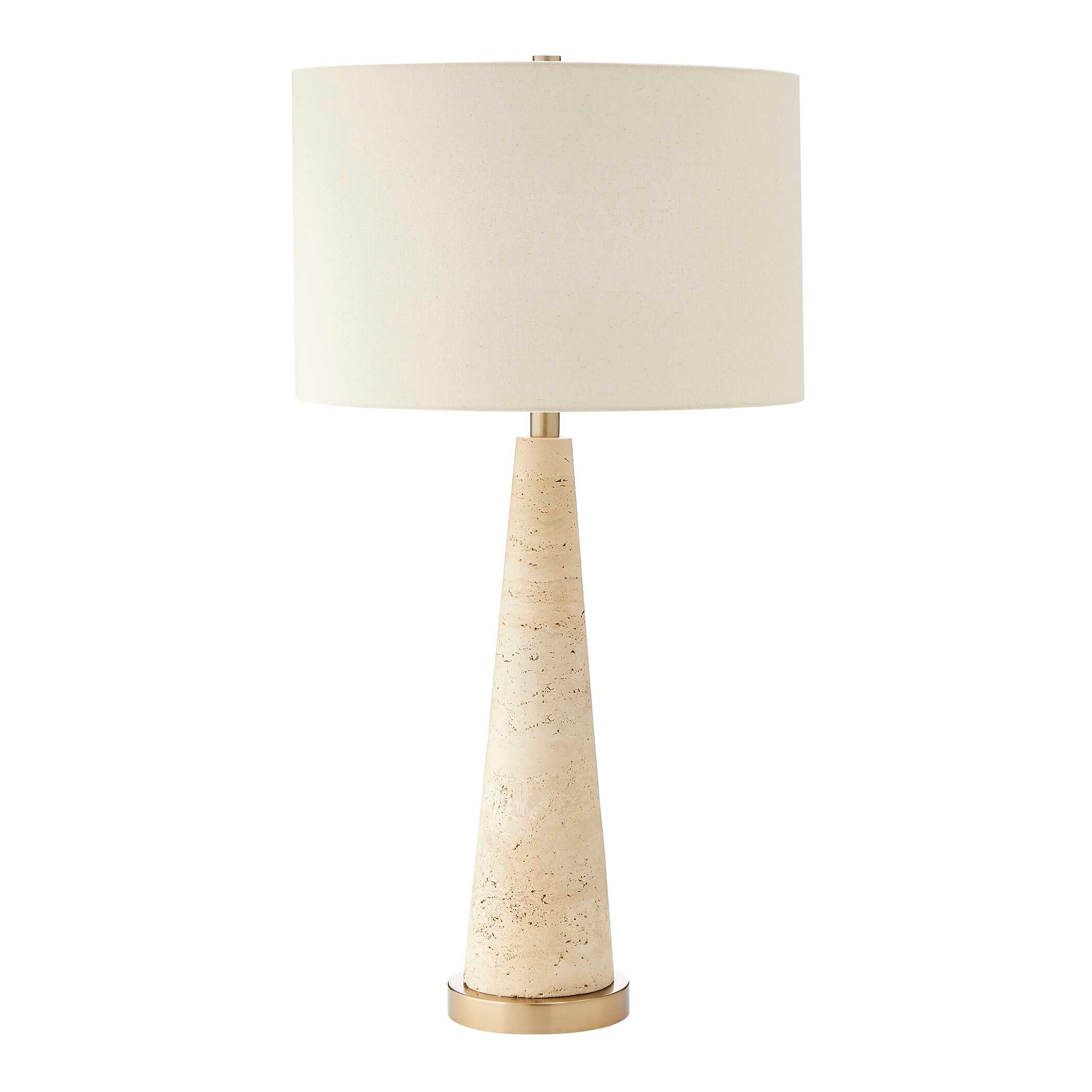 Perkins Travertine Table Lamp