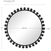 Uttermost Mirrors - Round Cyra Black Round Mirror