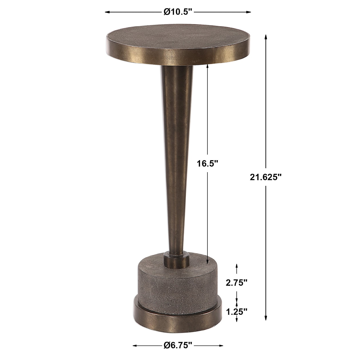 Uttermost Accent Furniture - Occasional Tables Masika Bronze Accent Table