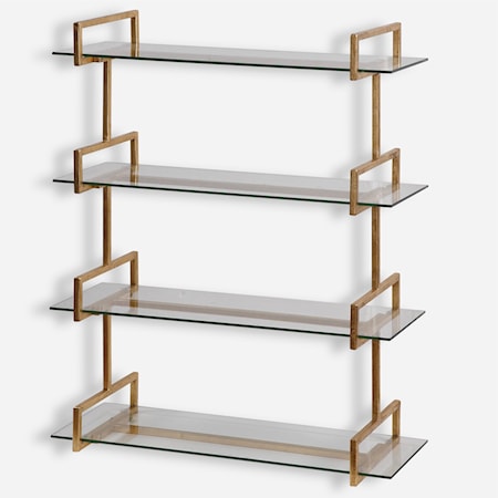 Auley Gold Wall Shelf