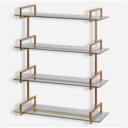 Auley Gold Wall Shelf