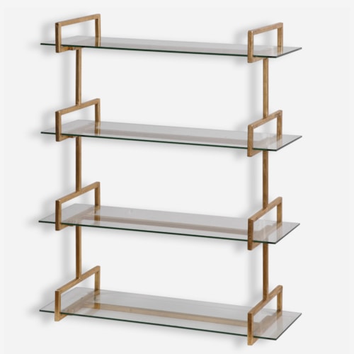 Auley Gold Wall Shelf