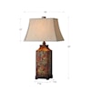 Uttermost Table Lamps Colorful Flowers
