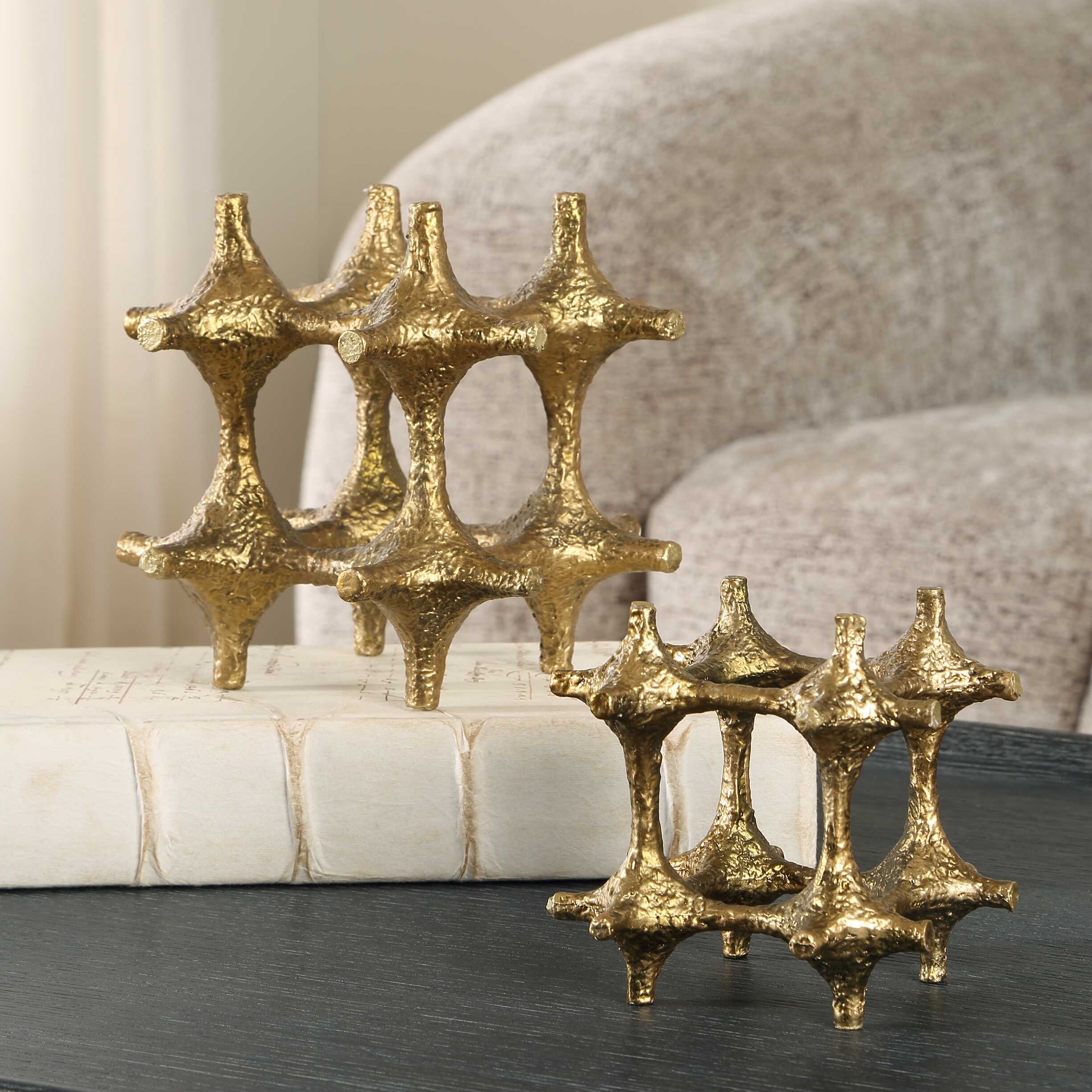 Uttermost Gilded Gilded Connection Modern Sculptures
