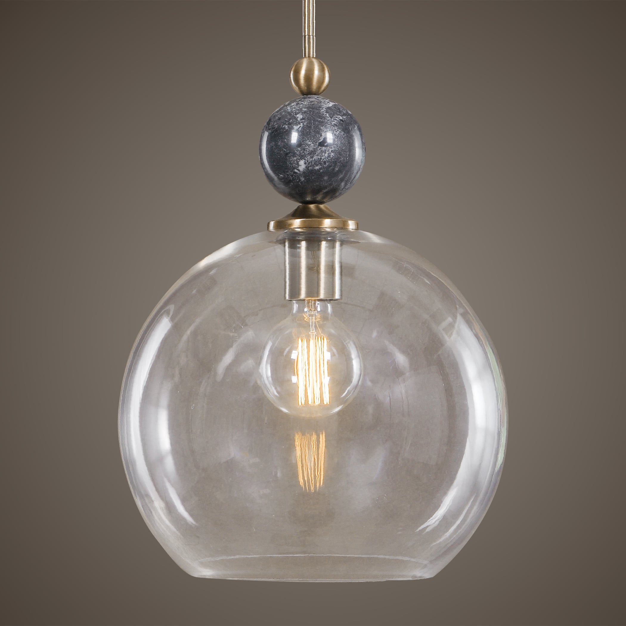Uttermost Lighting Fixtures - Pendant Lights Mendota 1 Light Glass Pendant
