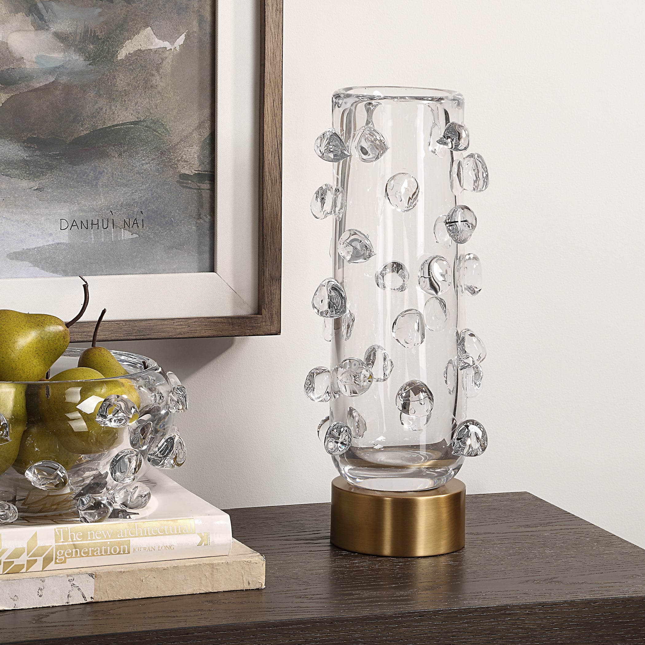 Uttermost Aura Aura Clear Glass Vase