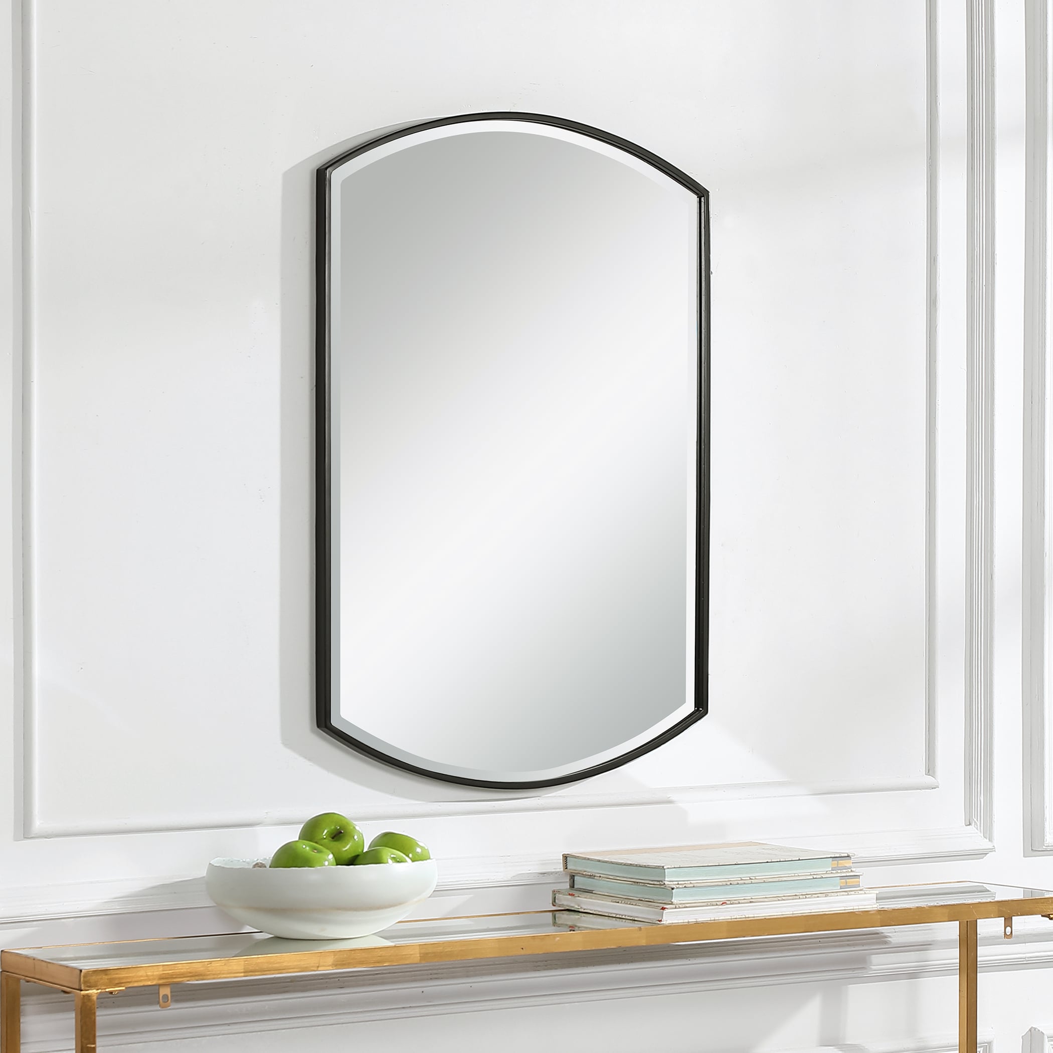 Shield Shaped Iron Mirror