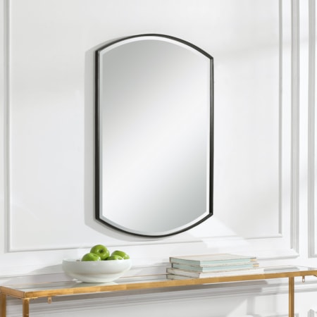 Shield Shaped Iron Mirror