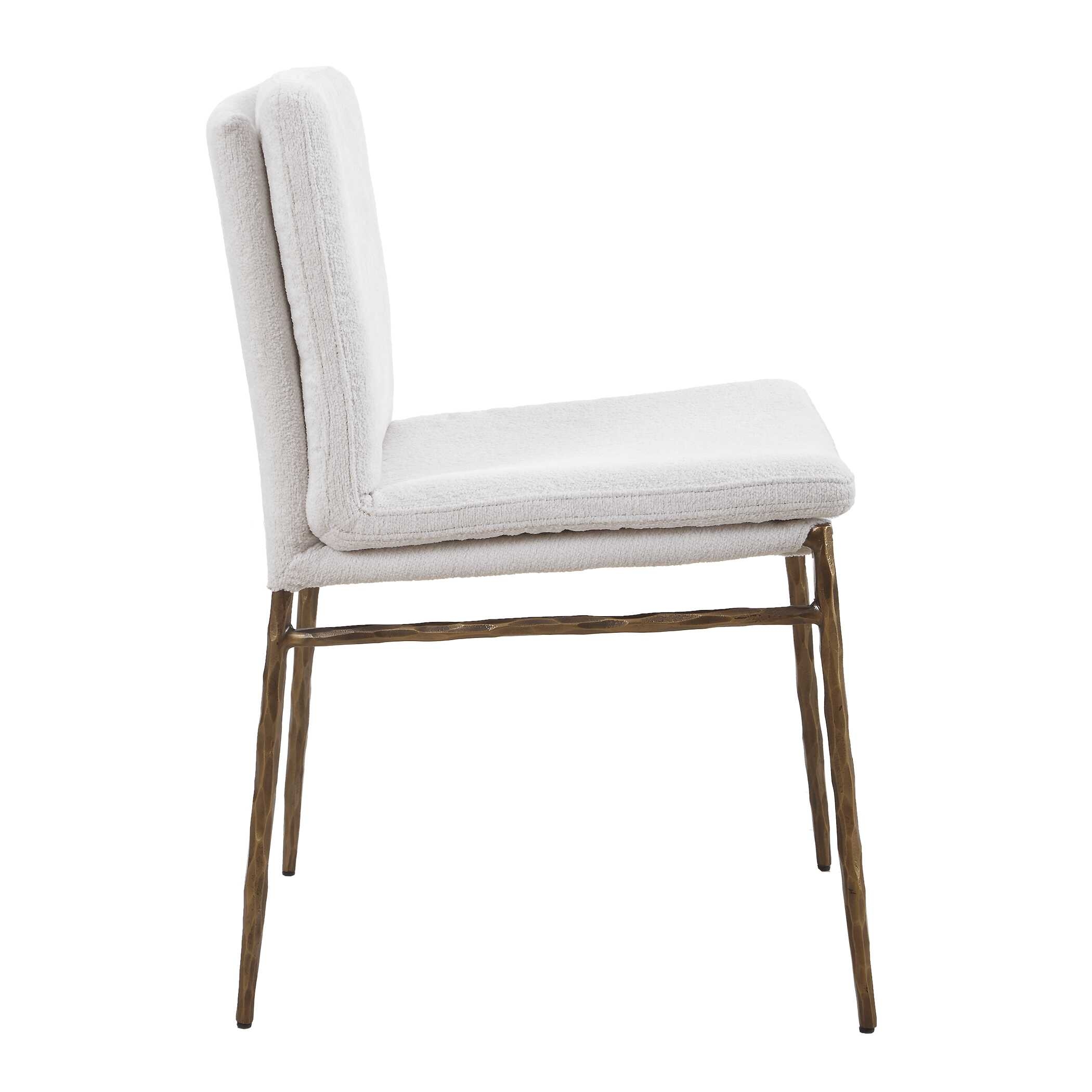 Ascend Textured White Dining Chair