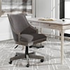 Uttermost Accent Furniture Aidrian Charcoal Desk Chair