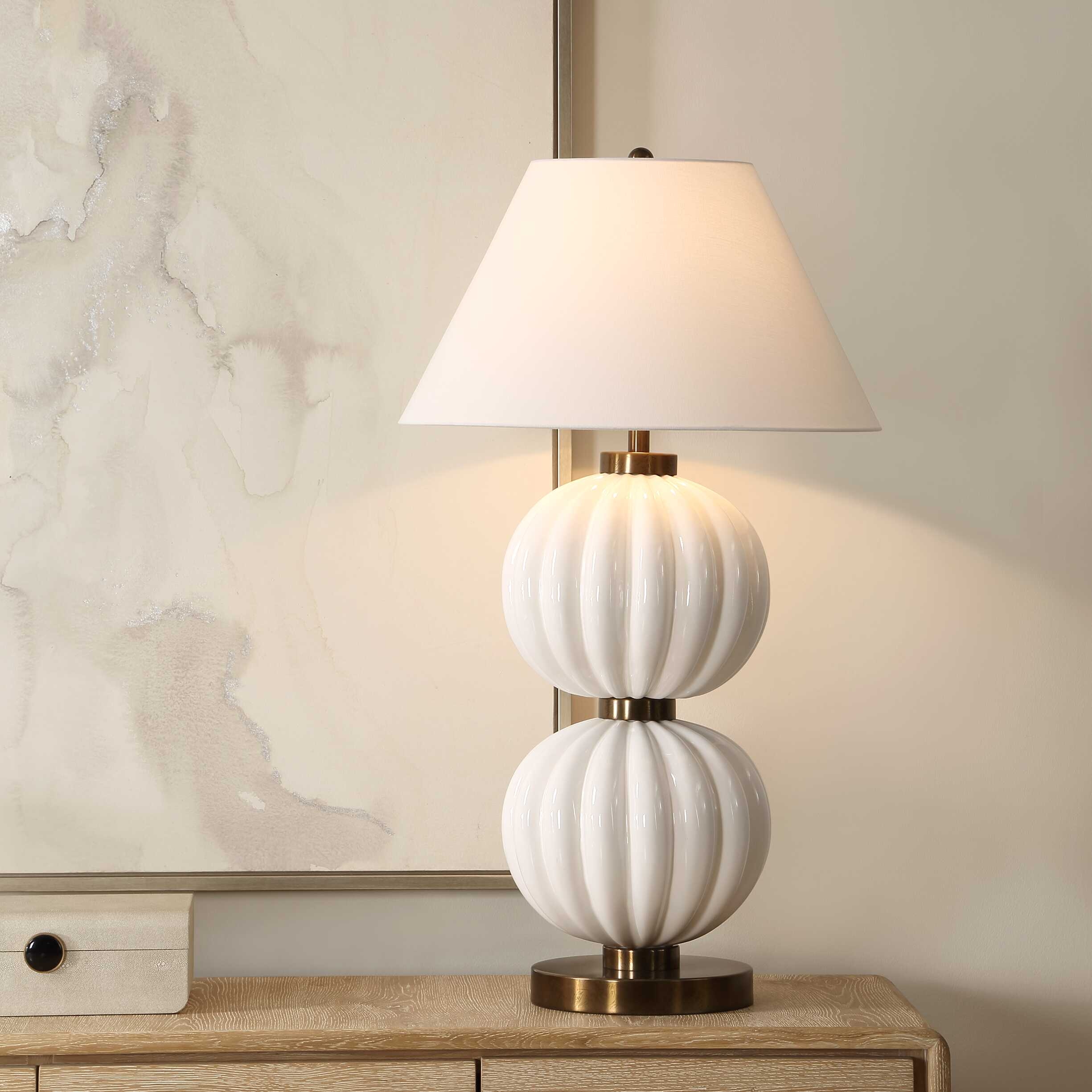 Uttermost Irena Irena White Sphere Table Lamp