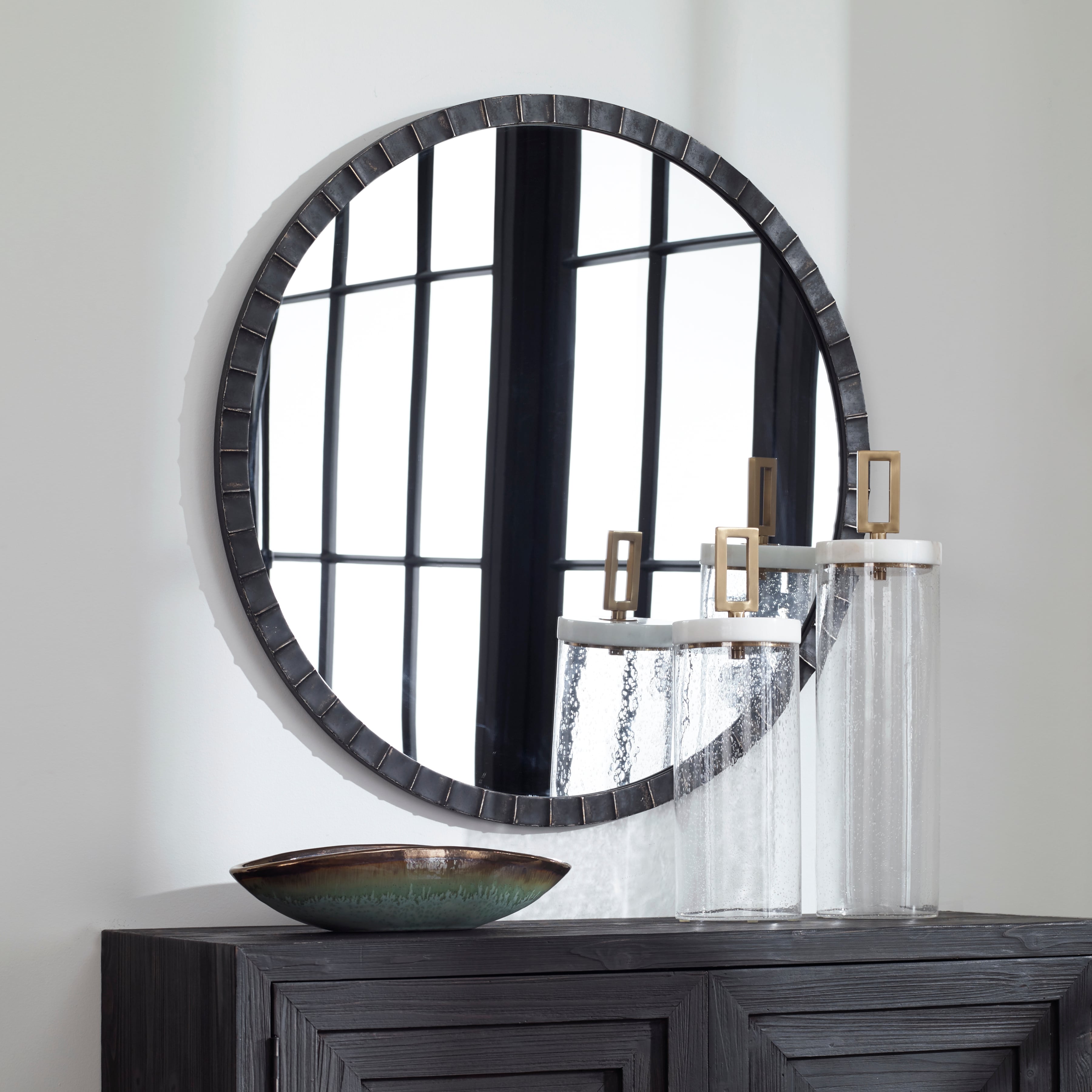 Uttermost Dandridge Dandridge Round Industrial Mirror