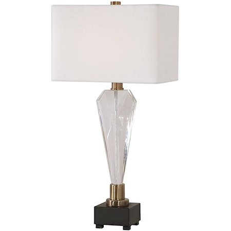 Cora Geometric Crystal Table Lamp