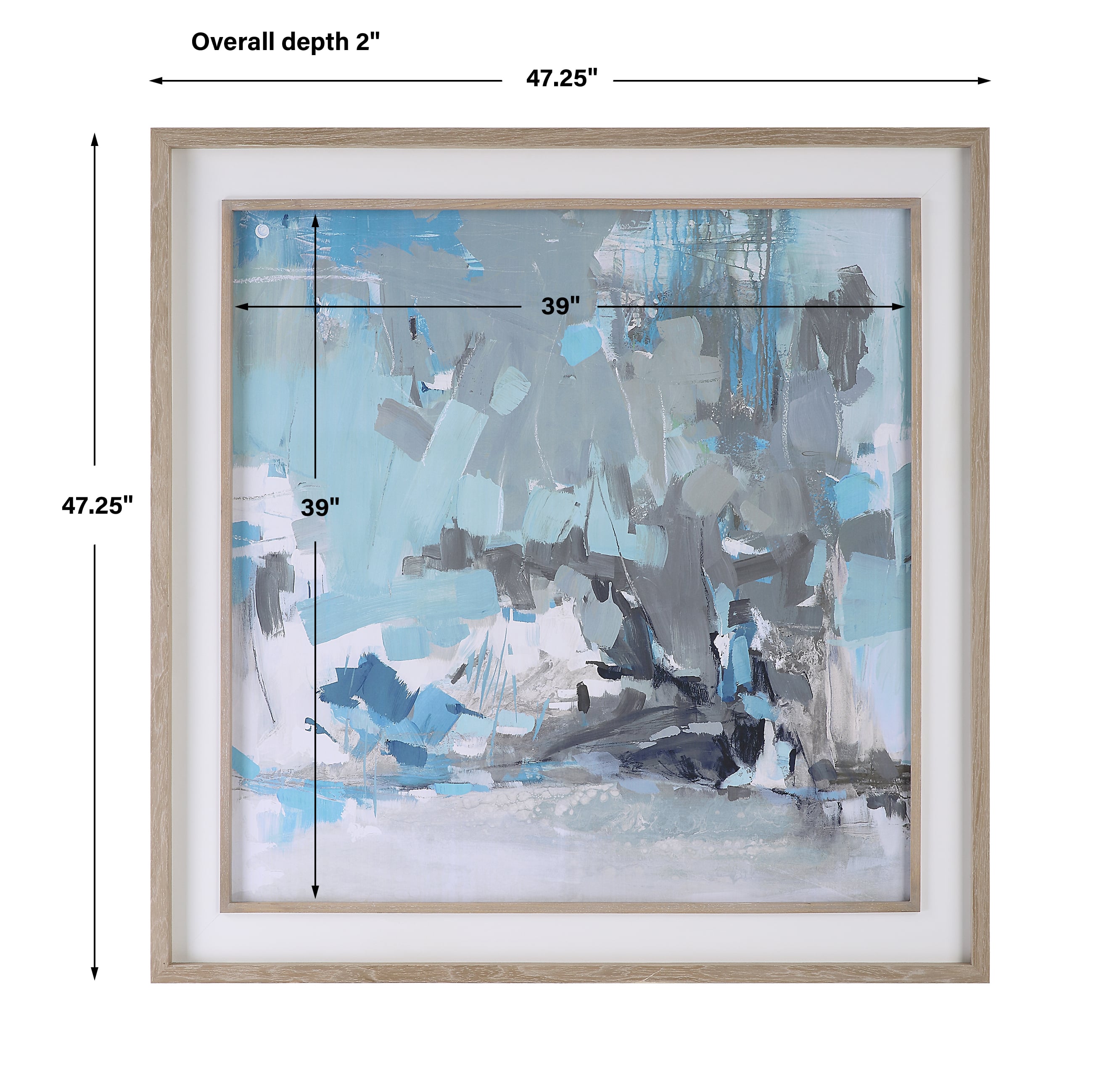 Uttermost Misty Moonlight Misty Moonlight Abstract Framed Print