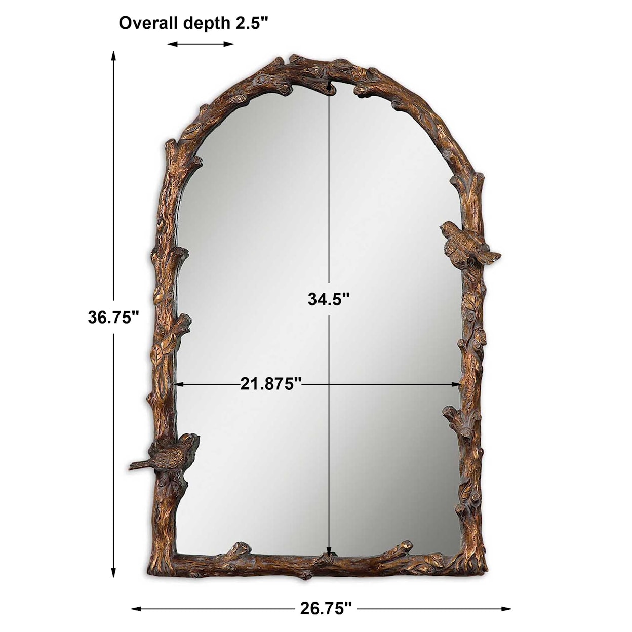 Uttermost Arched Mirror Paza Arch