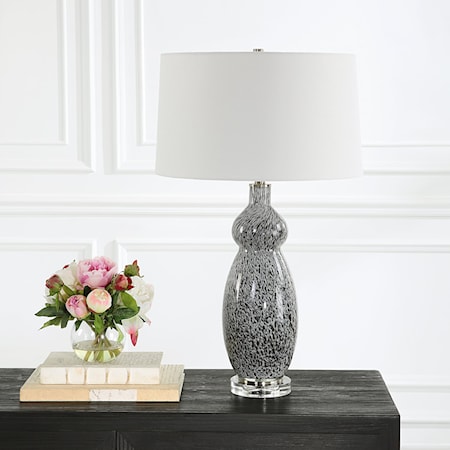 Velino Curvy Glass Table Lamp