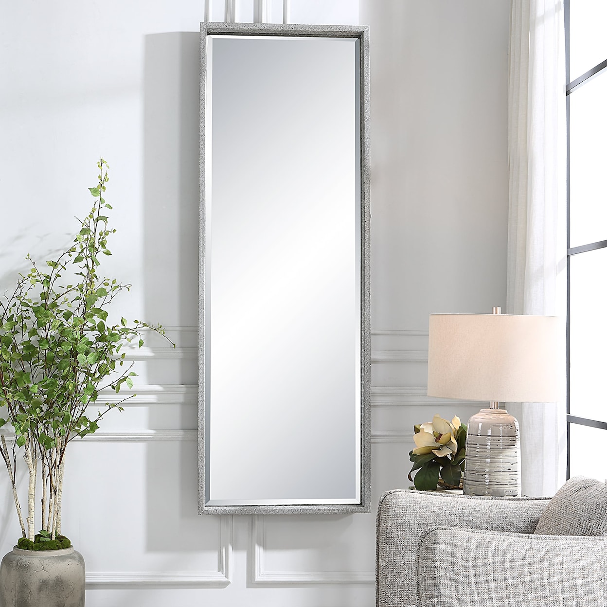 Uttermost Omega Omega Oversized Silver Mirror