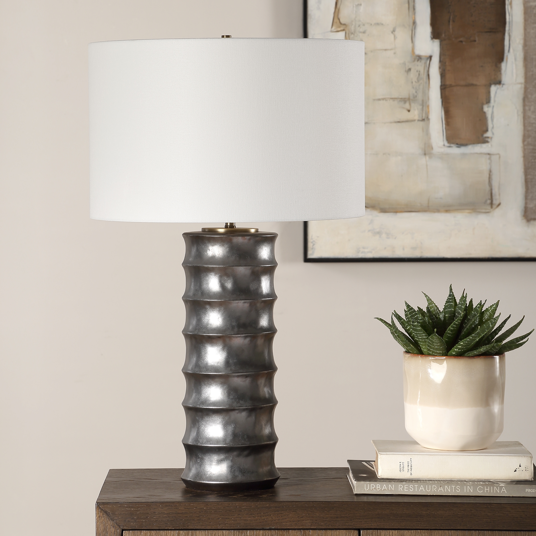 Uttermost Corvair Corvair Scalloped Table Lamp
