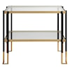 Uttermost Accent Furniture Kentmore Glass Side Table