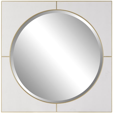 Cyprus White Square Mirror