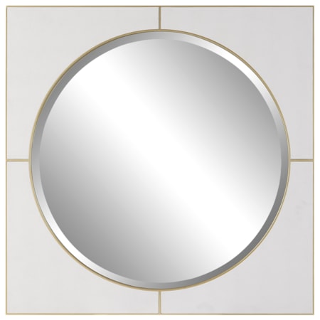 Cyprus White Square Mirror