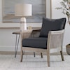Uttermost Accent Furniture - Accent Chairs Encore Dark Gray Armchair