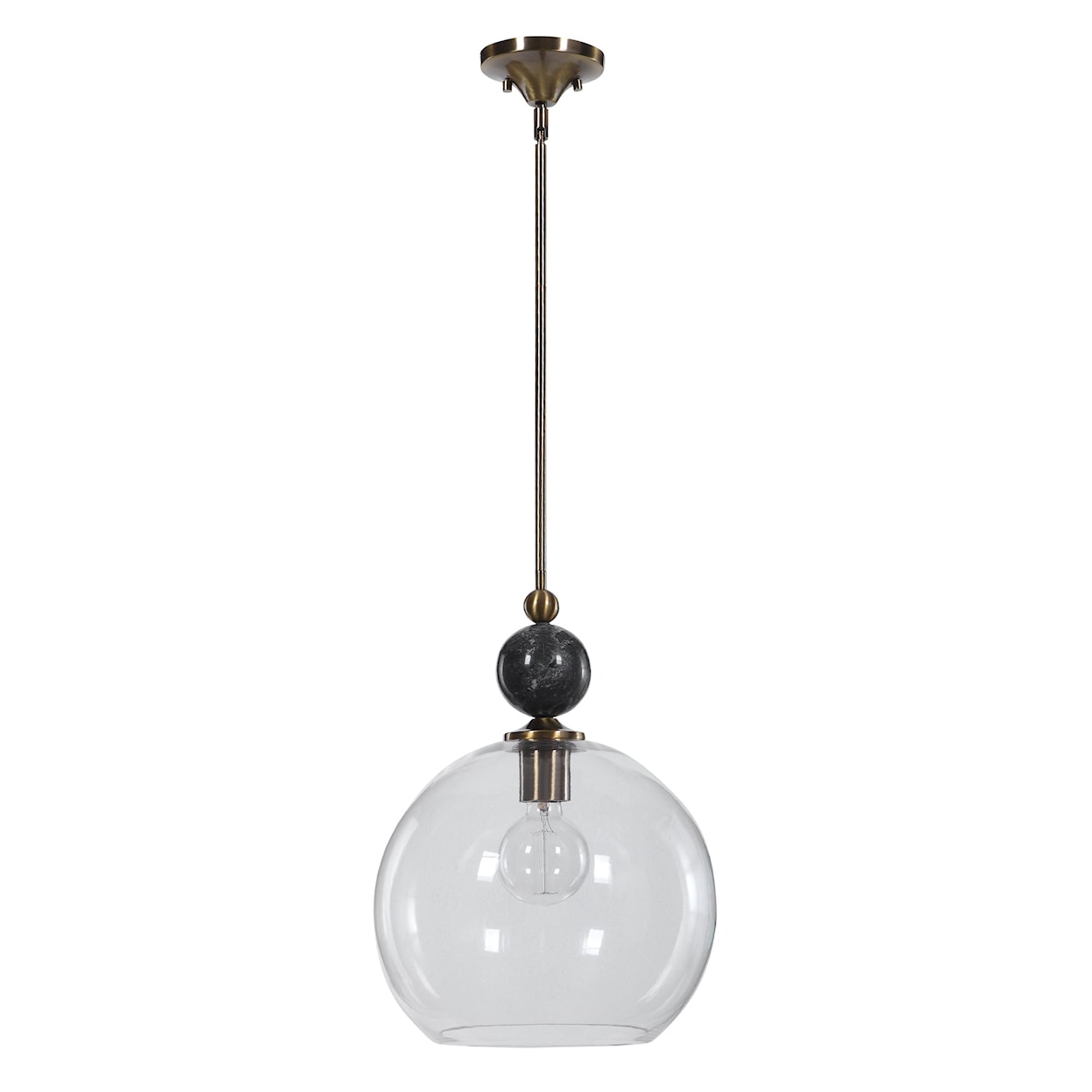 Uttermost Lighting Fixtures - Pendant Lights Mendota 1 Light Glass Pendant