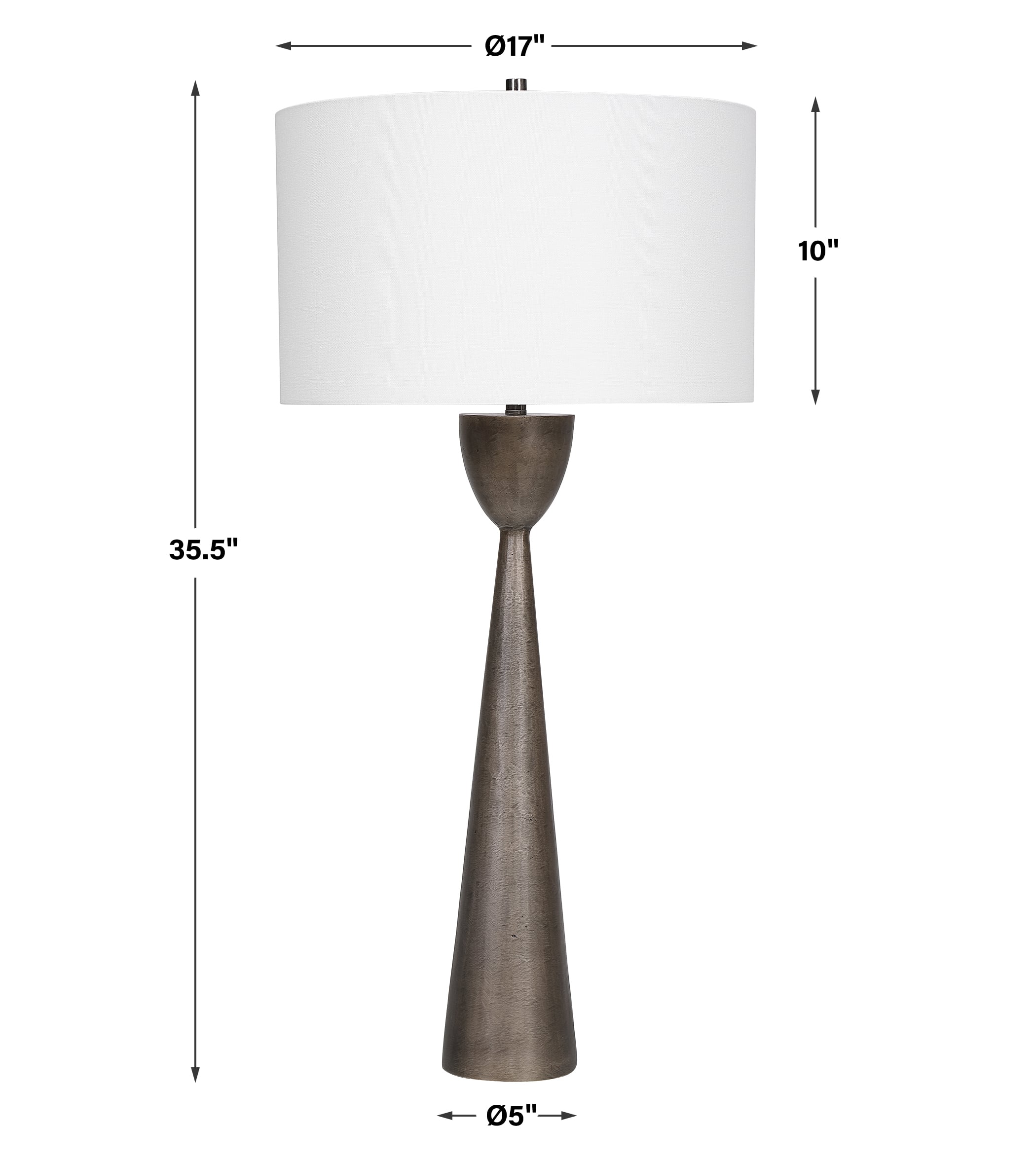 Uttermost Table Lamps Waller Handcrafted Cast Table Lamp