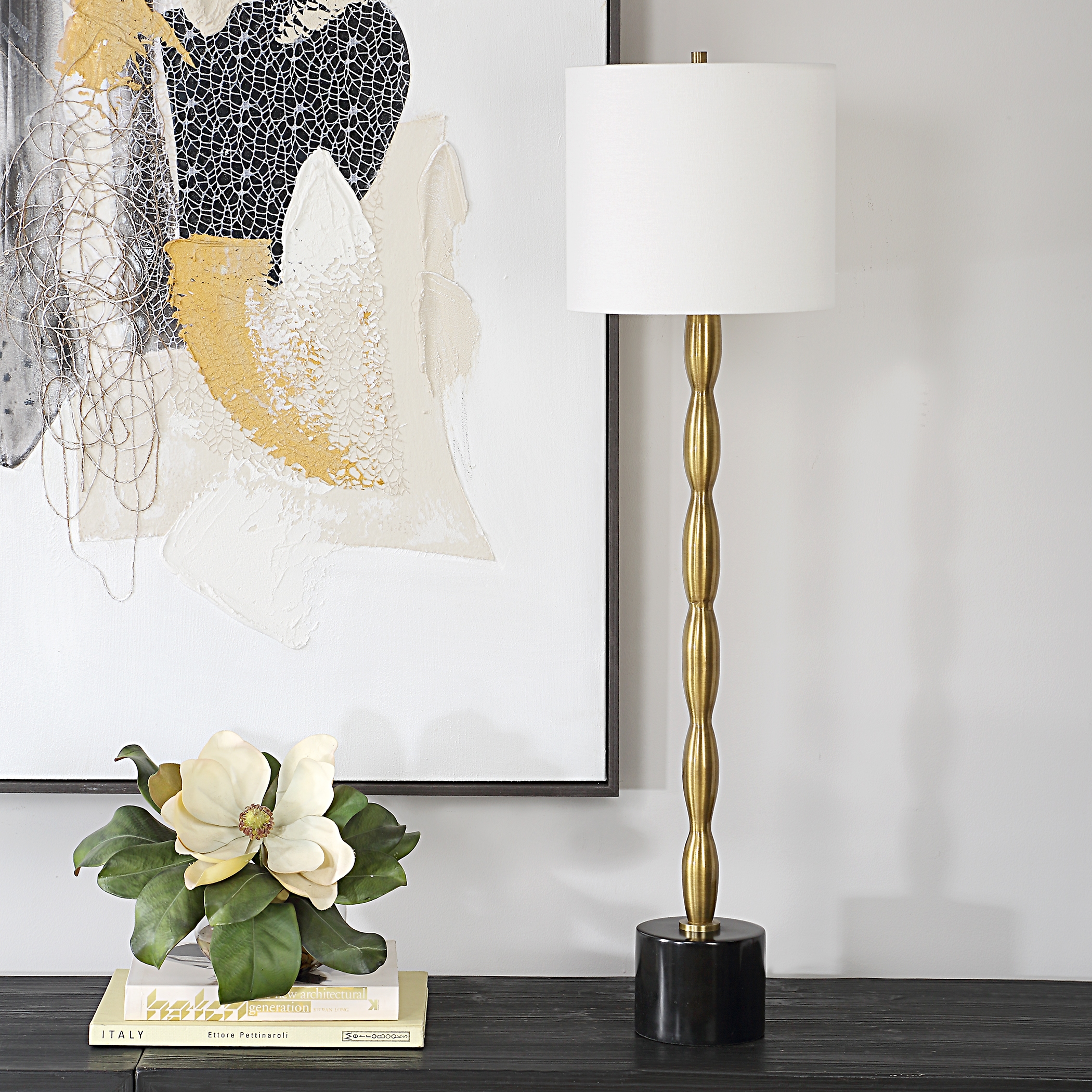Ezra Brass Buffet Lamp