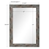 Uttermost Mirrors Owenby Rustic Silver & Bronze Mirror