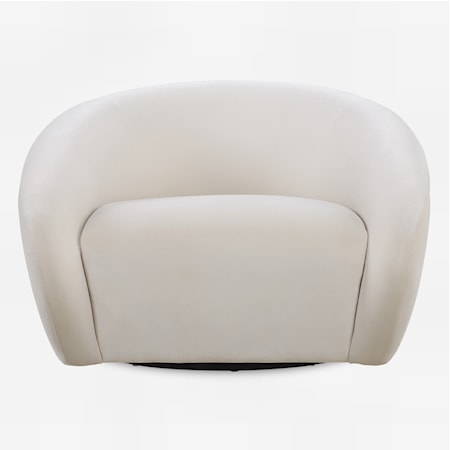 Desoto Cream Swivel Chair