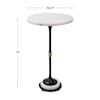Uttermost Sentry Sentry White Marble Accent Table