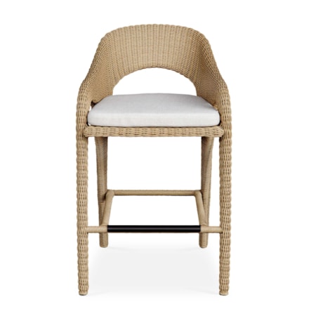Kavali Outdoor Wicker Barstool