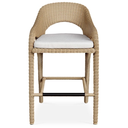 Kavali Outdoor Wicker Barstool