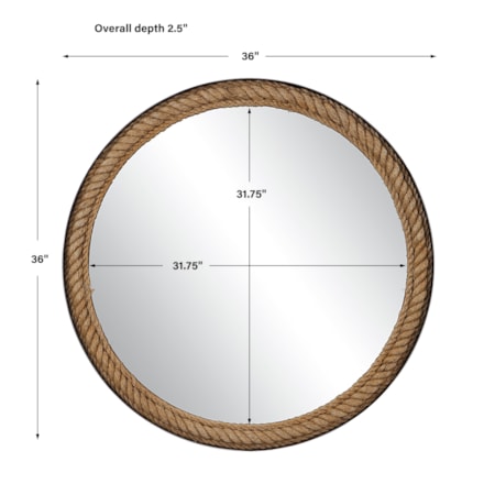 Bolton Round Rope Mirror