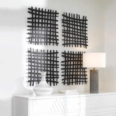 Gridlines Iron Wall Decor