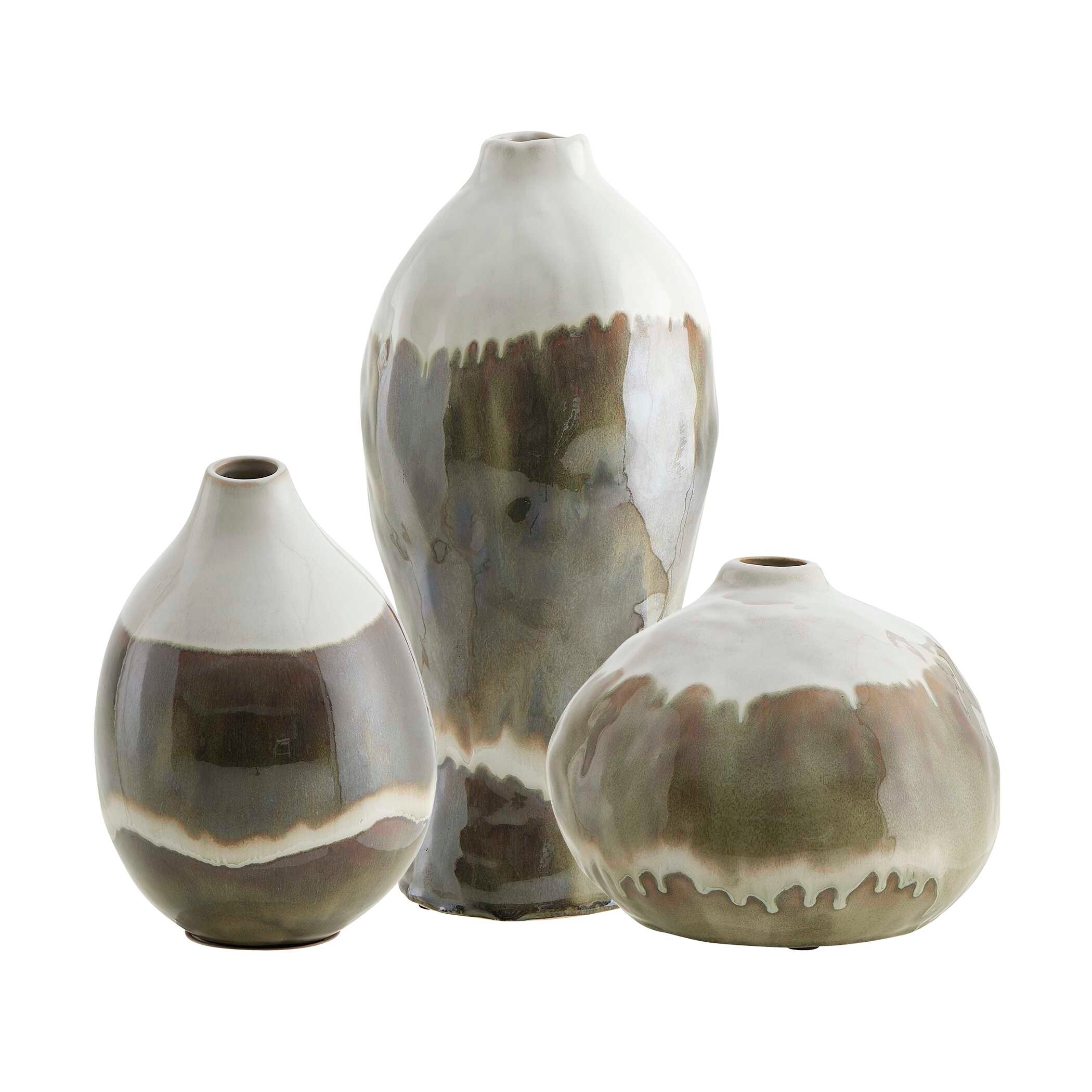 Earthflow Glazed Outdoor Vases