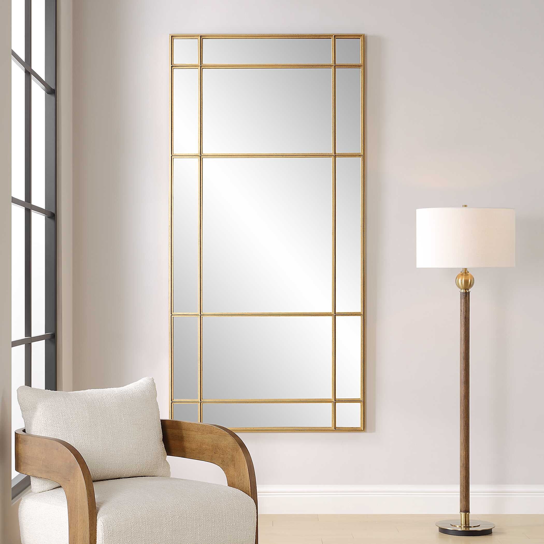Spurgeon Gold Window Mirror