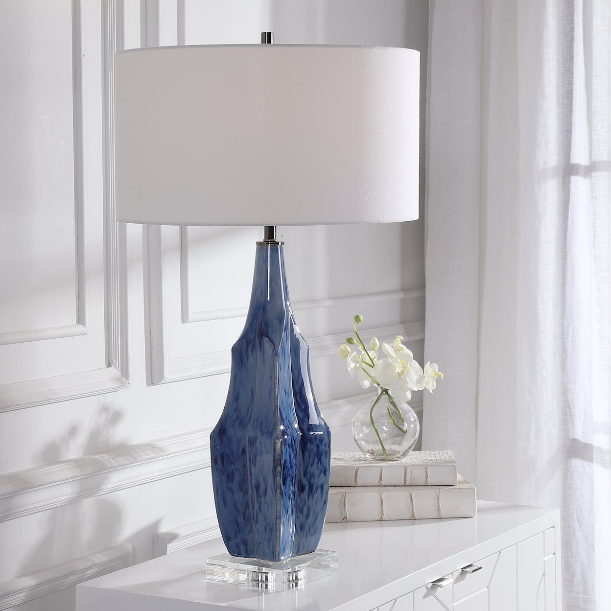 Uttermost Table Lamps Blue Table Lamp