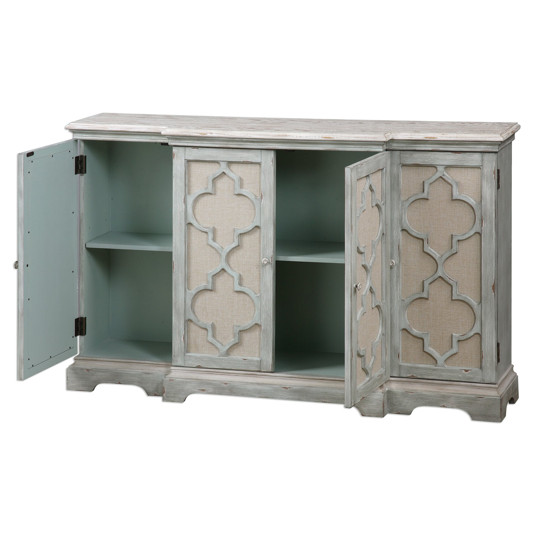 Sophie 4 Door Grey Cabinet