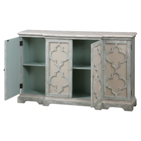 Sophie 4 Door Grey Cabinet