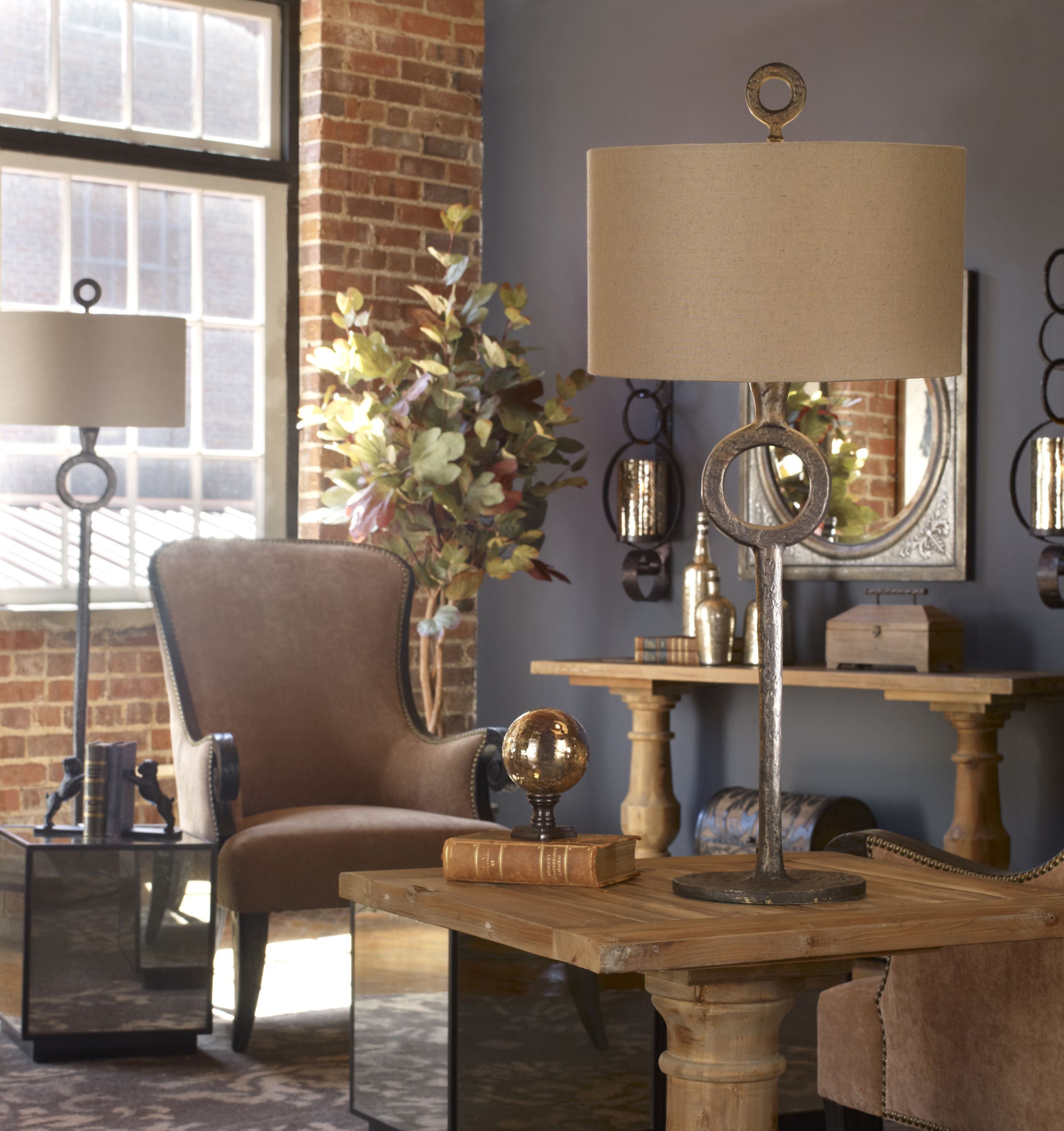 Uttermost Table Lamps Ferro Cast Iron Table Lamp