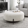 Uttermost Arles Arles Large Plush White Ottoman