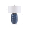 Uttermost Table Lamps Sedna Blue Table Lamp