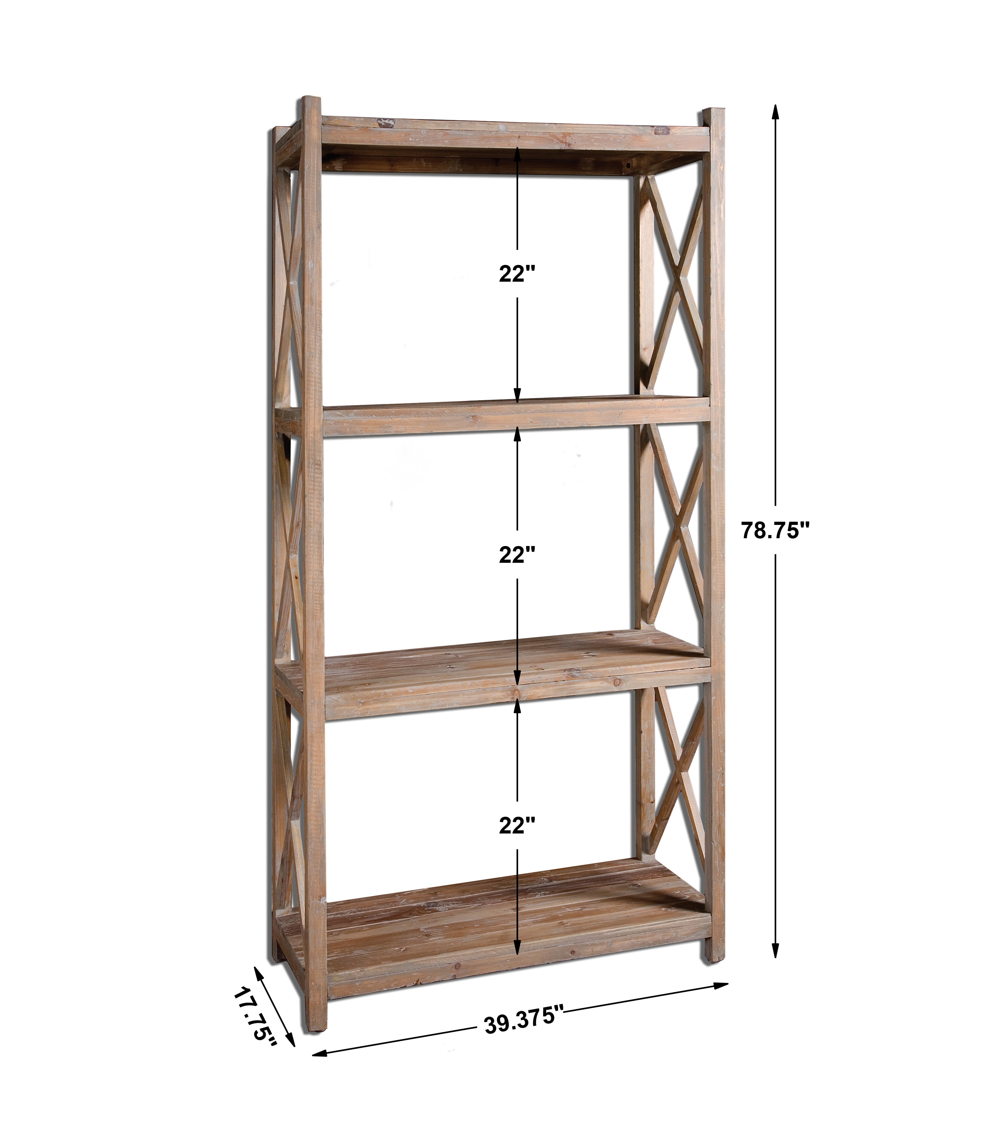 Uttermost Accent Furniture - Bookcases Stratford Etagere